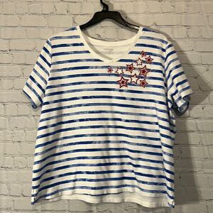 Kim Rogers Patriotic Shirt Size 2X
